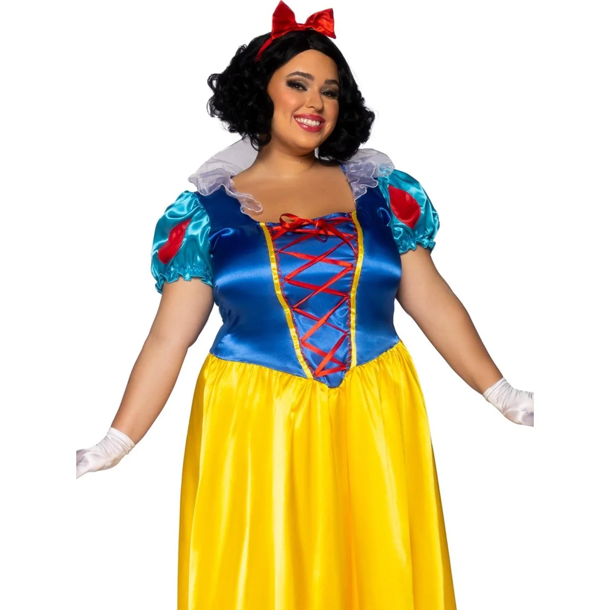 Fairy Tale Snow White Plus Size Costume for Adults, Long Dress - Image 2