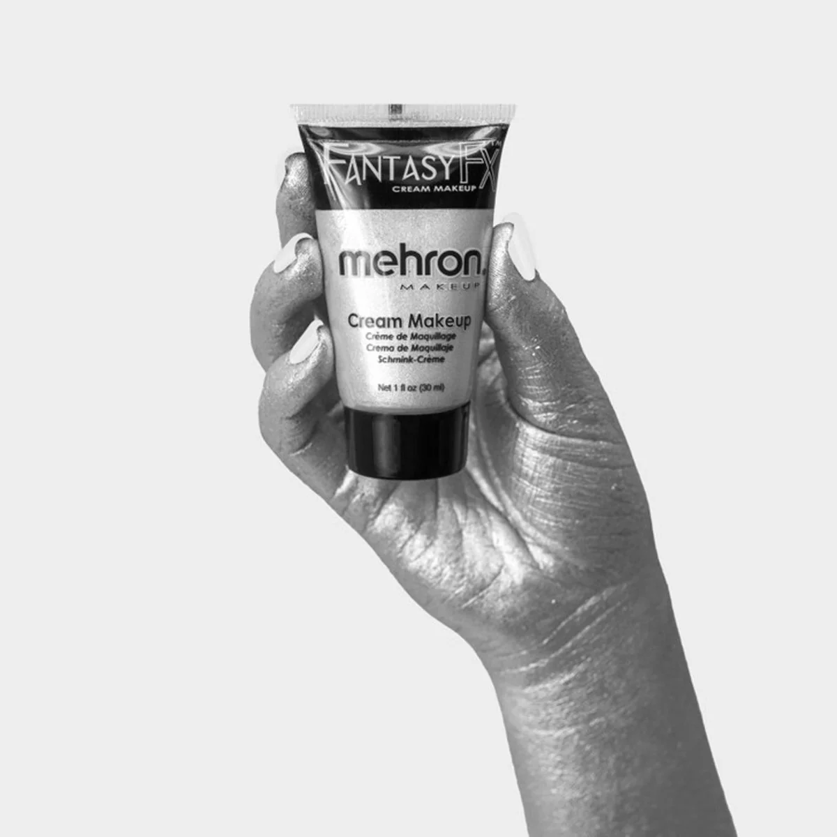 Mehron Fantasy FX silver cream makeup tube, 1 ounce - Image 3