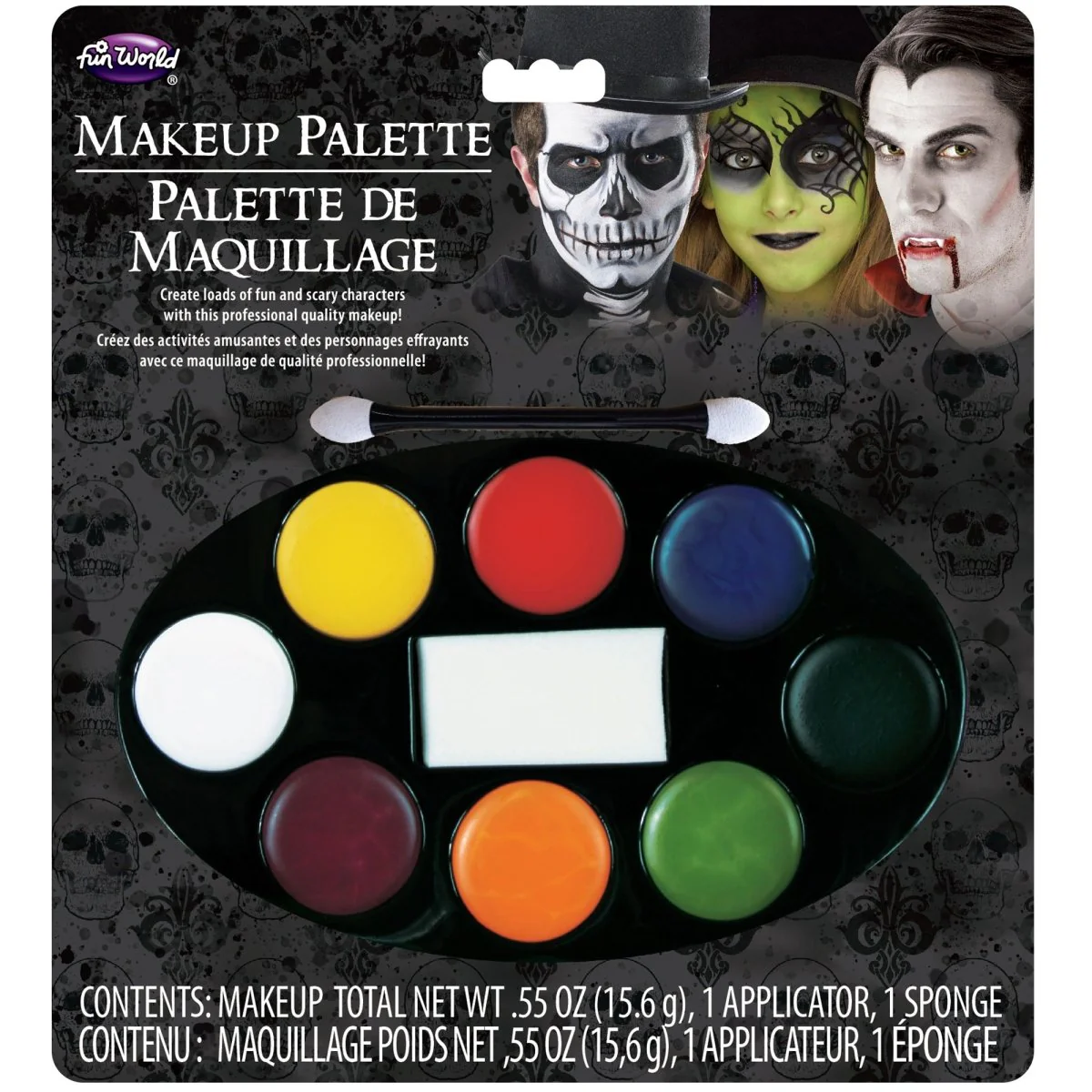 Festive Halloween 8 Colour Makeup Palette, 1 Count