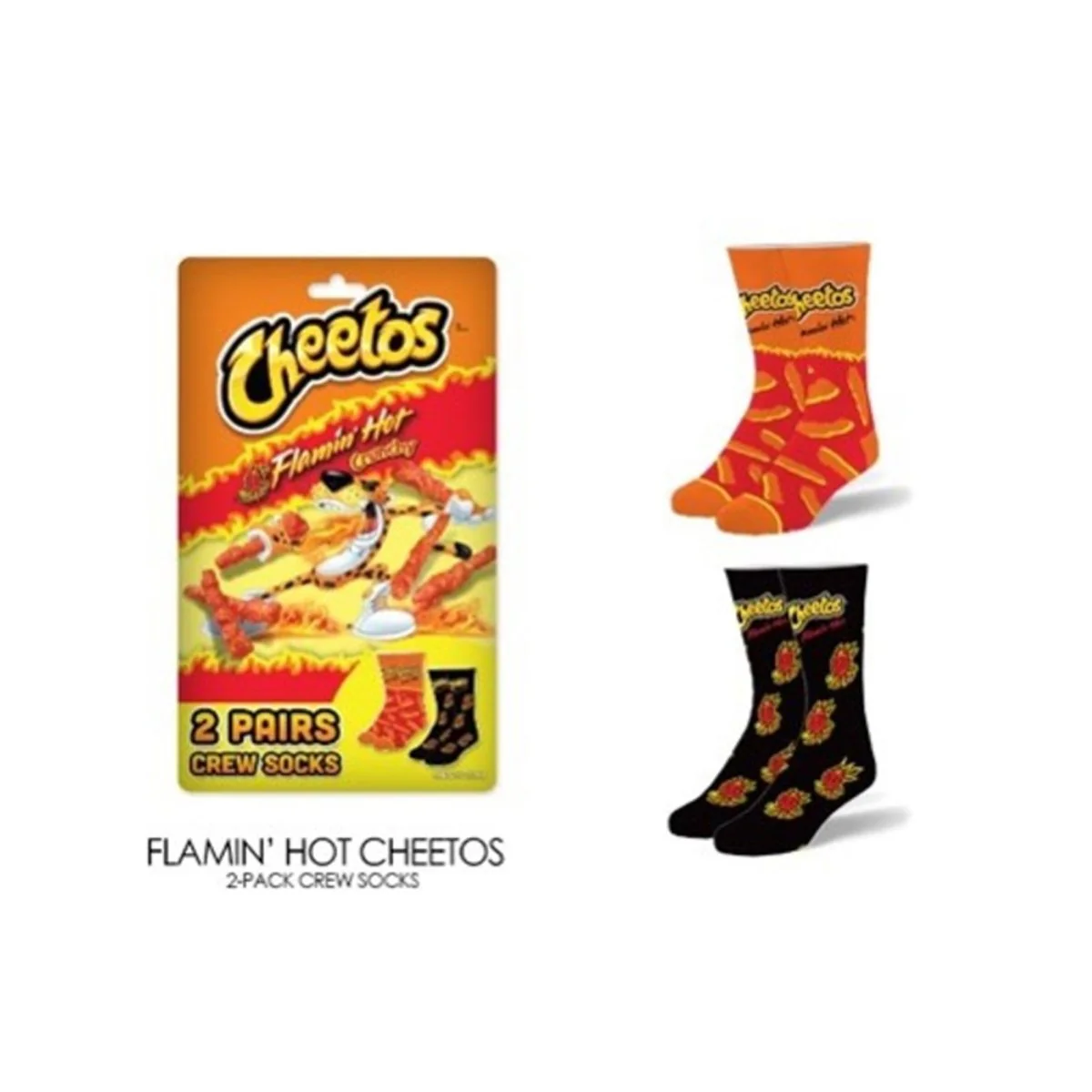 Flamin' Hot Cheetos Pack of 2 Crew Socks, 2 Count