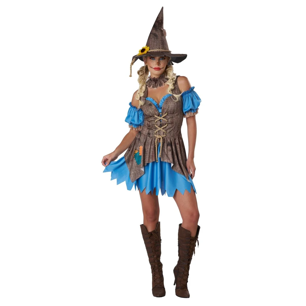 Flirty Scarecrow Costume for Adults - Image 2