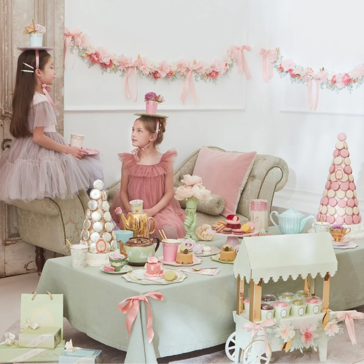 Floral Garland, Ladurée, 54 Inches, 1 Count - Image 3