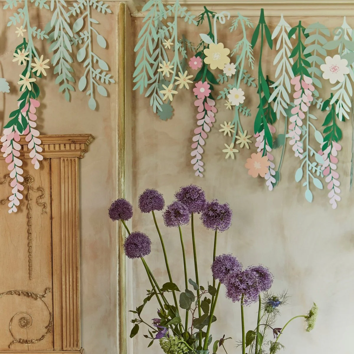 Flower Garden Back Drop, 1 Count - Image 3