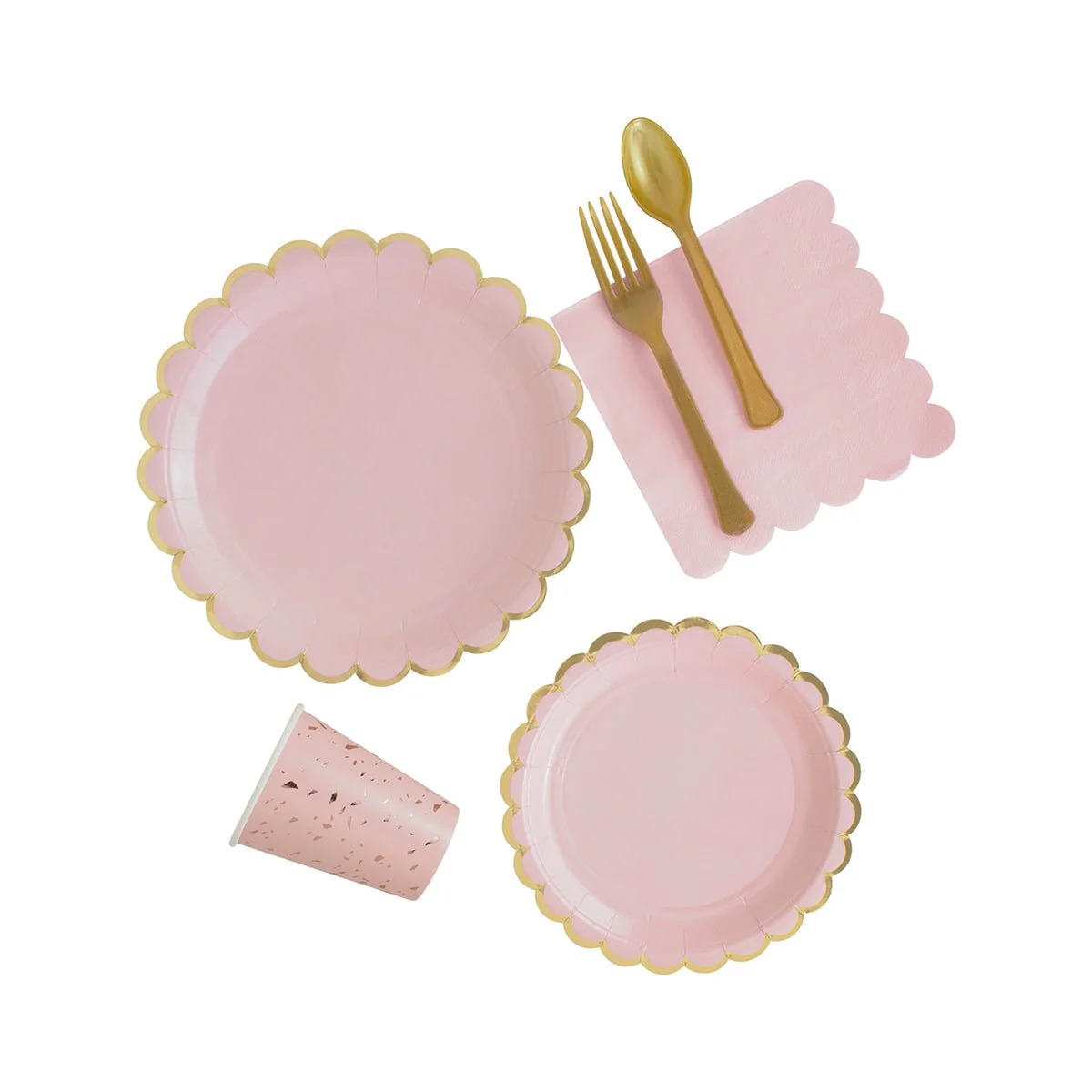 Flower Edge Light Pink Lunch Napkins, 16 Count - Image 4