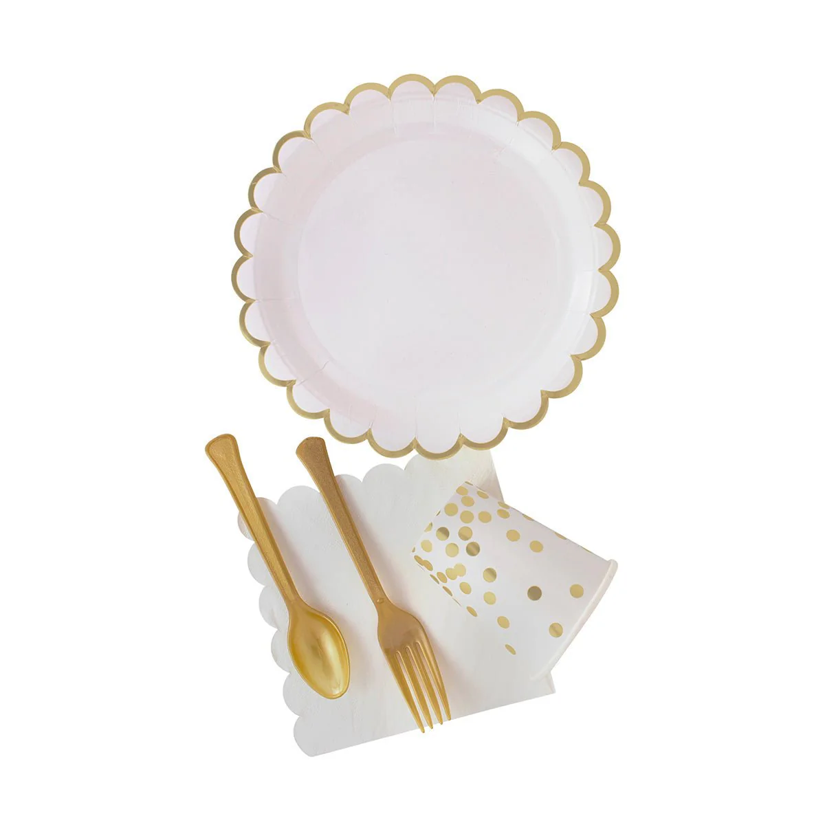 Flower Edge White Lunch Napkins, 16 Count - Image 2
