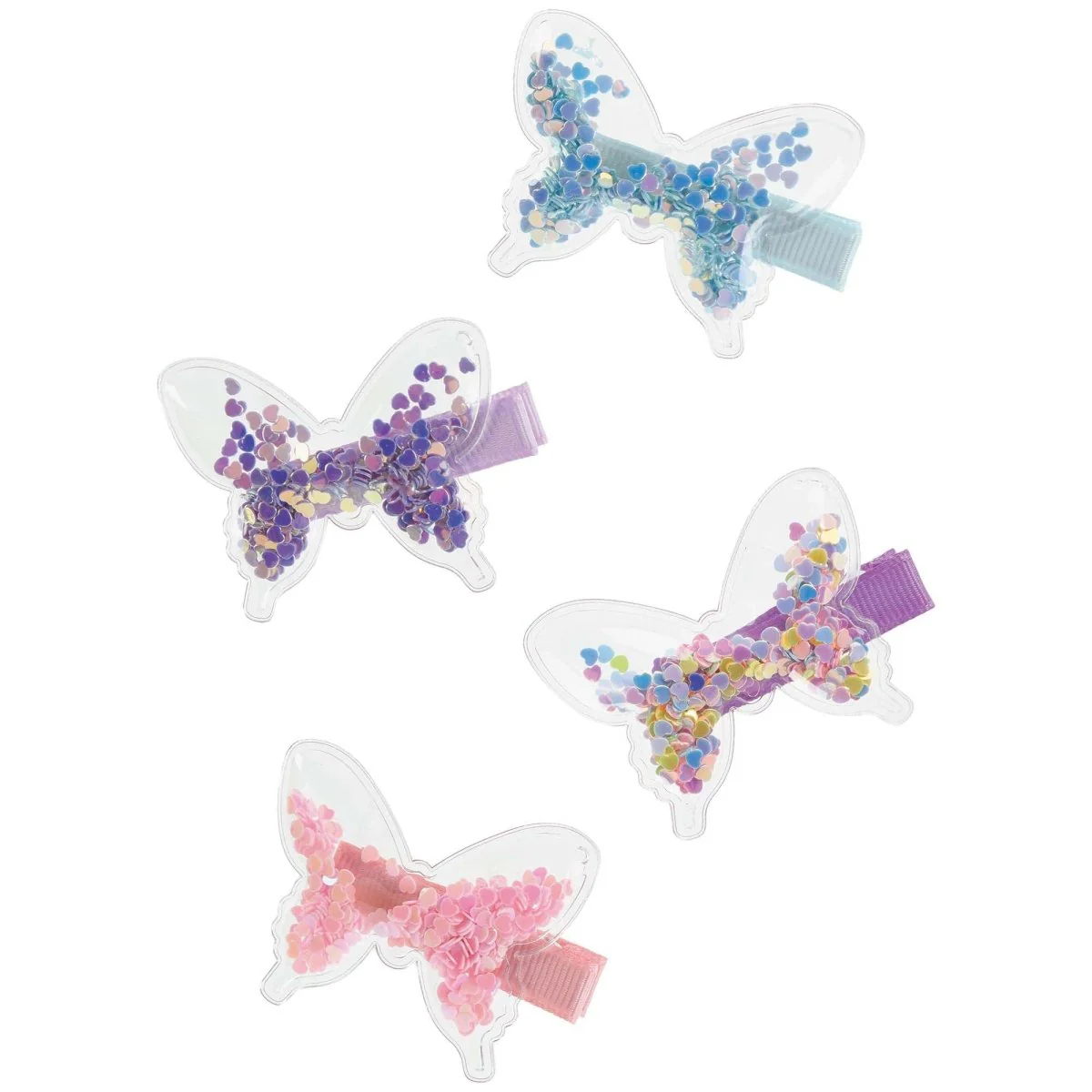 Flutter Party Hair Clips, 4 Count