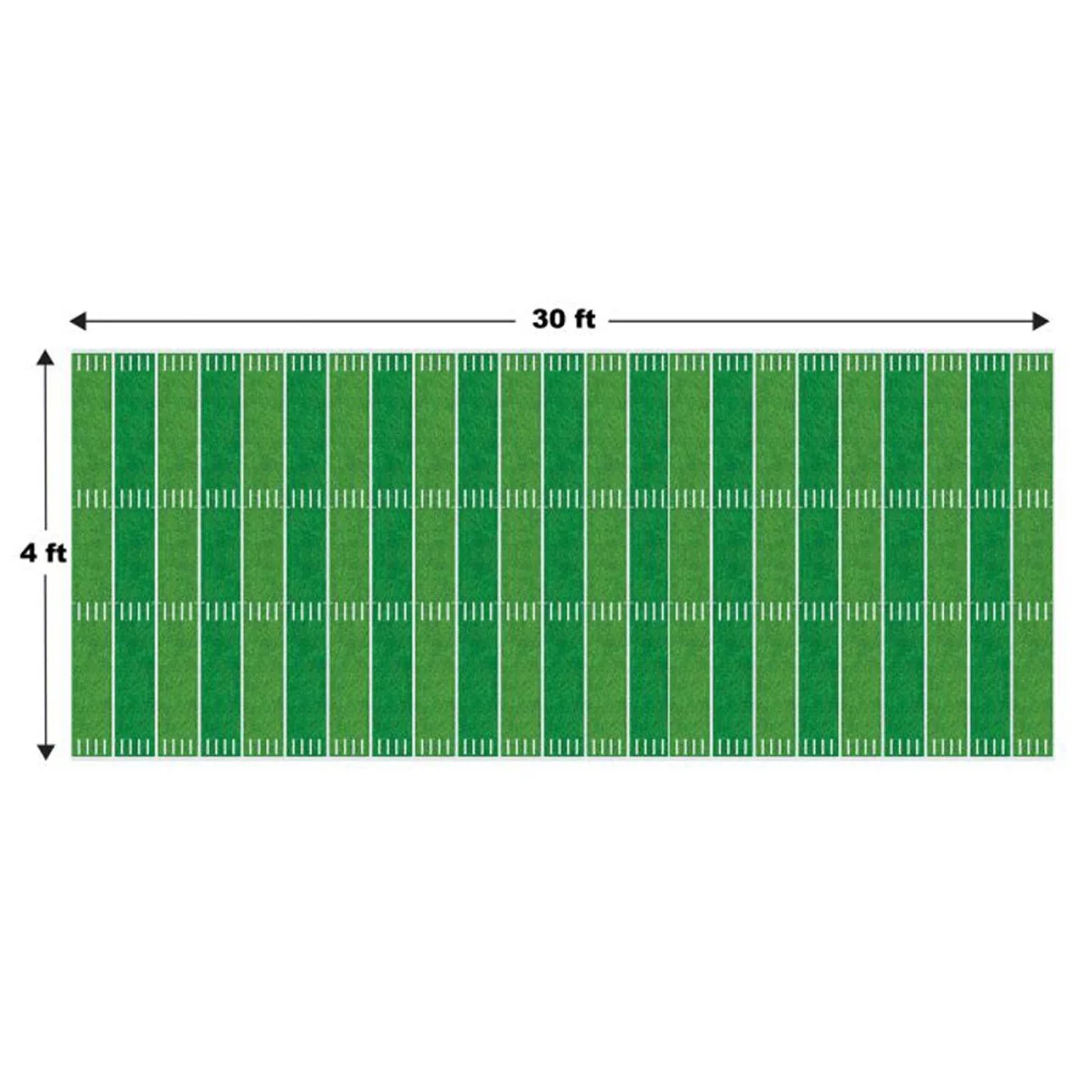 Football Field Backdrop, 48 x 360 Inches, 1 Count - Image 2