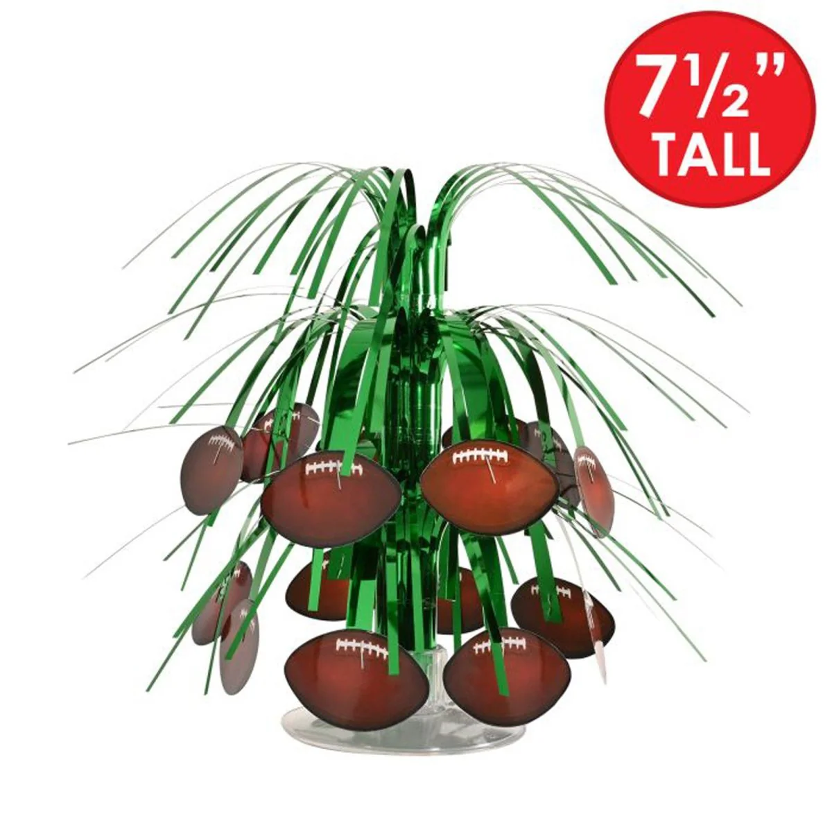 Football Mini Cascade Centerpiece, 7.5 Inches, 1 Count - Image 2