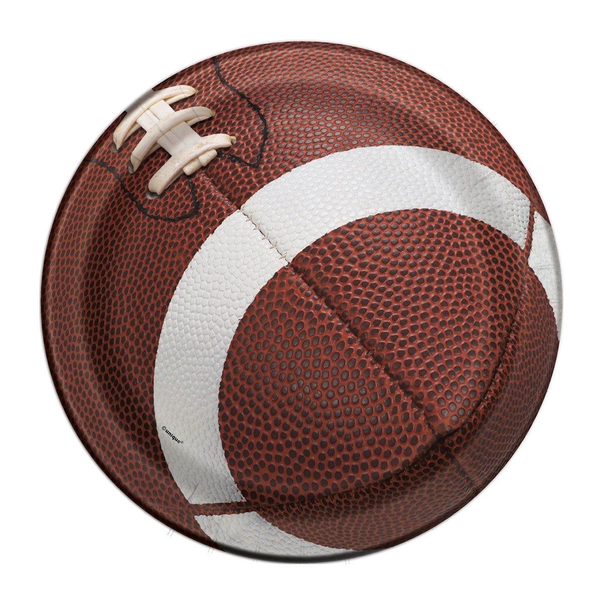 Football Party Dessert Plates, 7 inches, 8 Count
