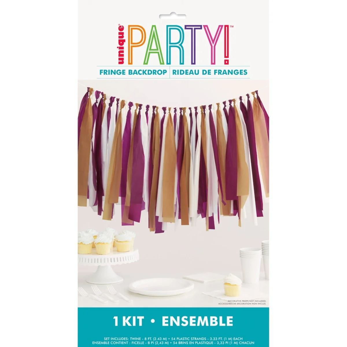 Friendsgiving Fringe Plastic Decorative Backdrop Kit
