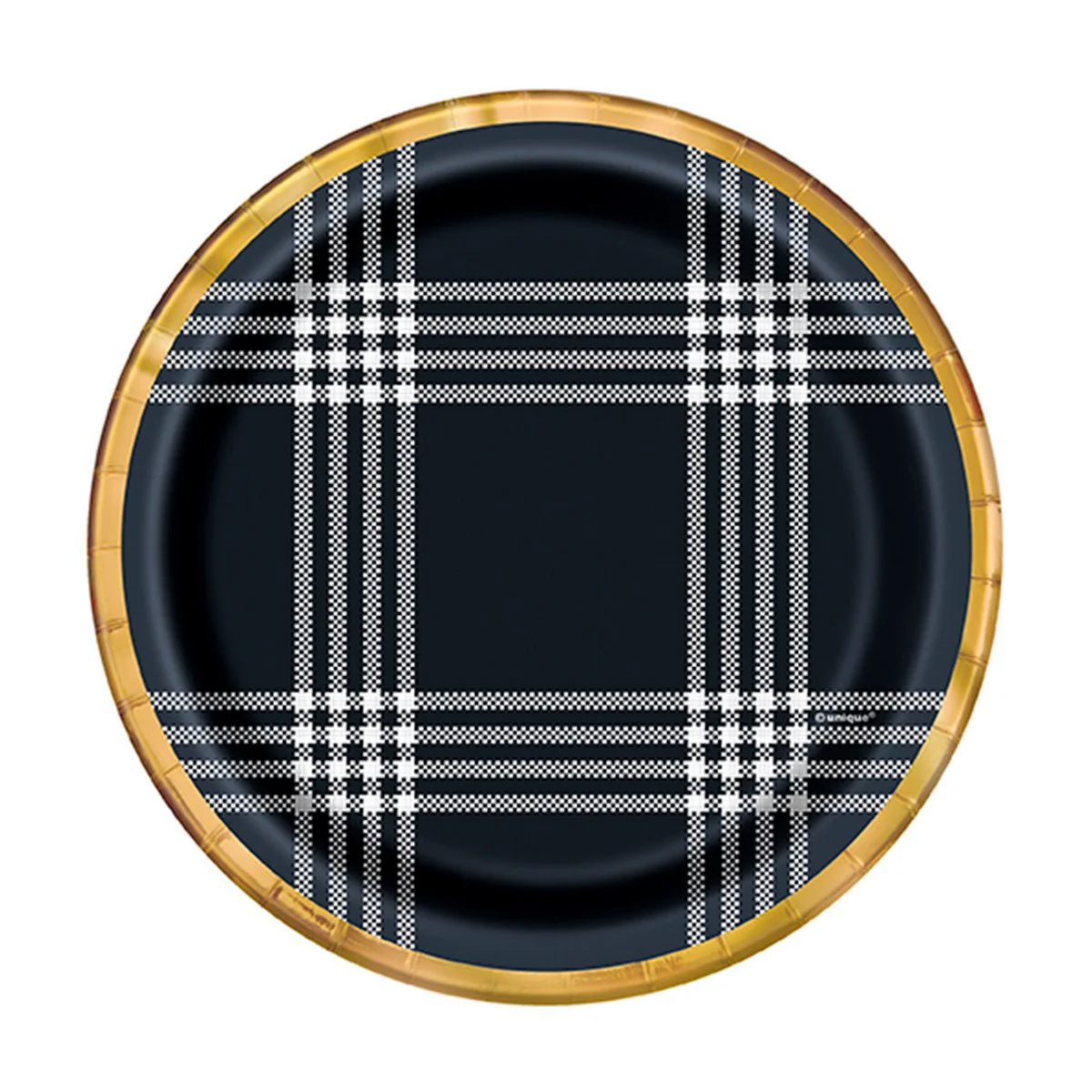 Friendsgiving Small Round Dessert Paper Plates, 7 Inches, 10 Count