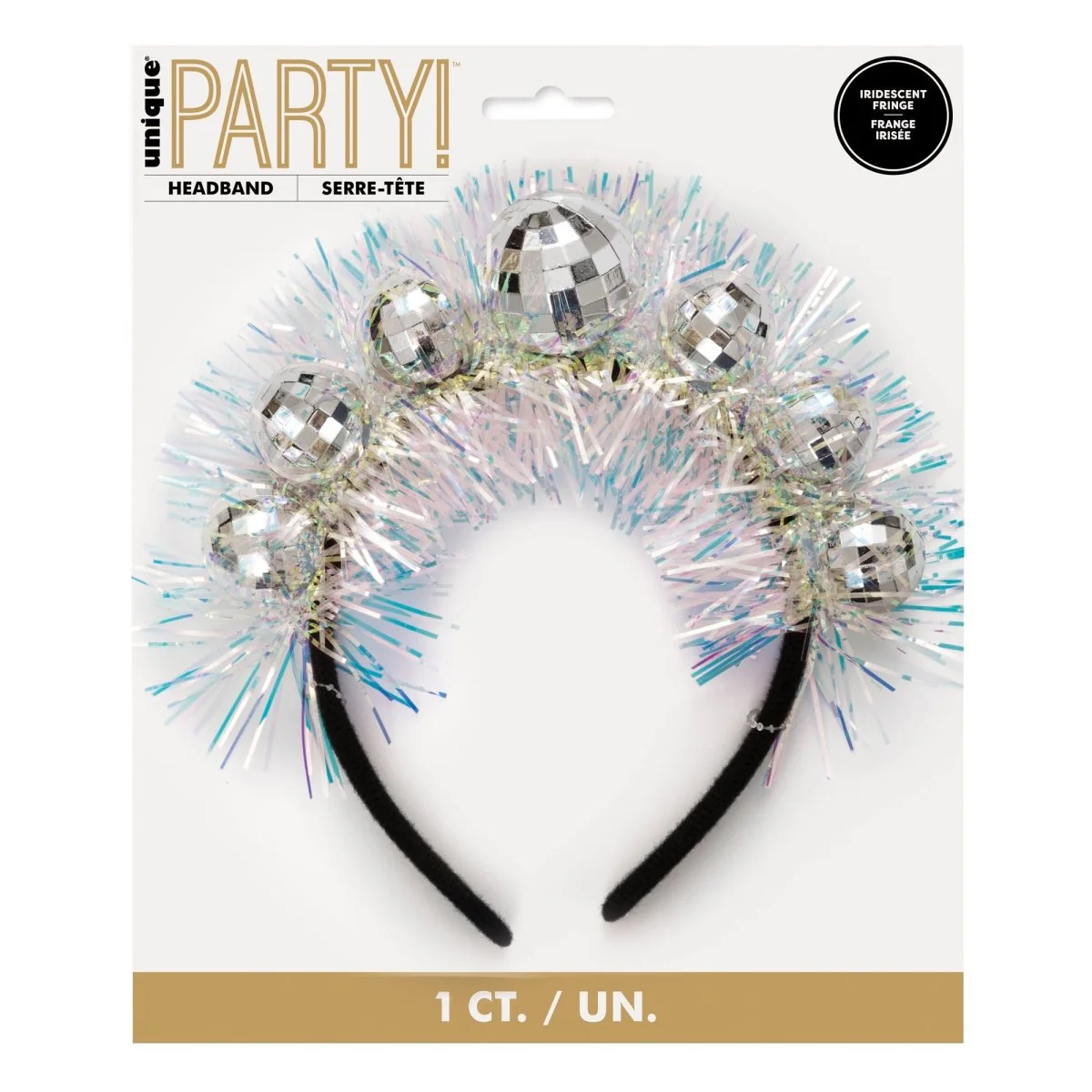 Fringe Disco Ball Headband, 1 Count - Image 2