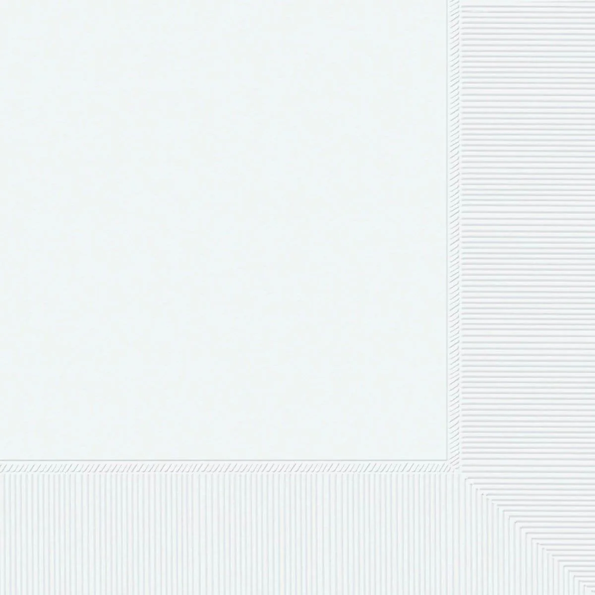 Frosty White Beverage Napkins, 40 Count