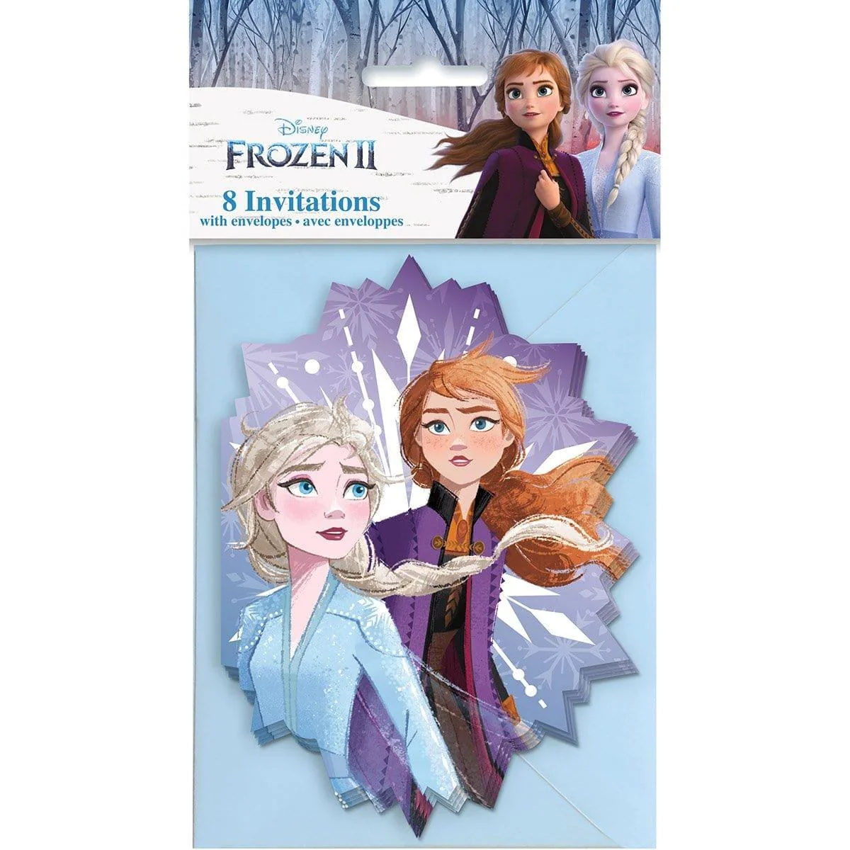 Frozen 2 invitations, 8 per package