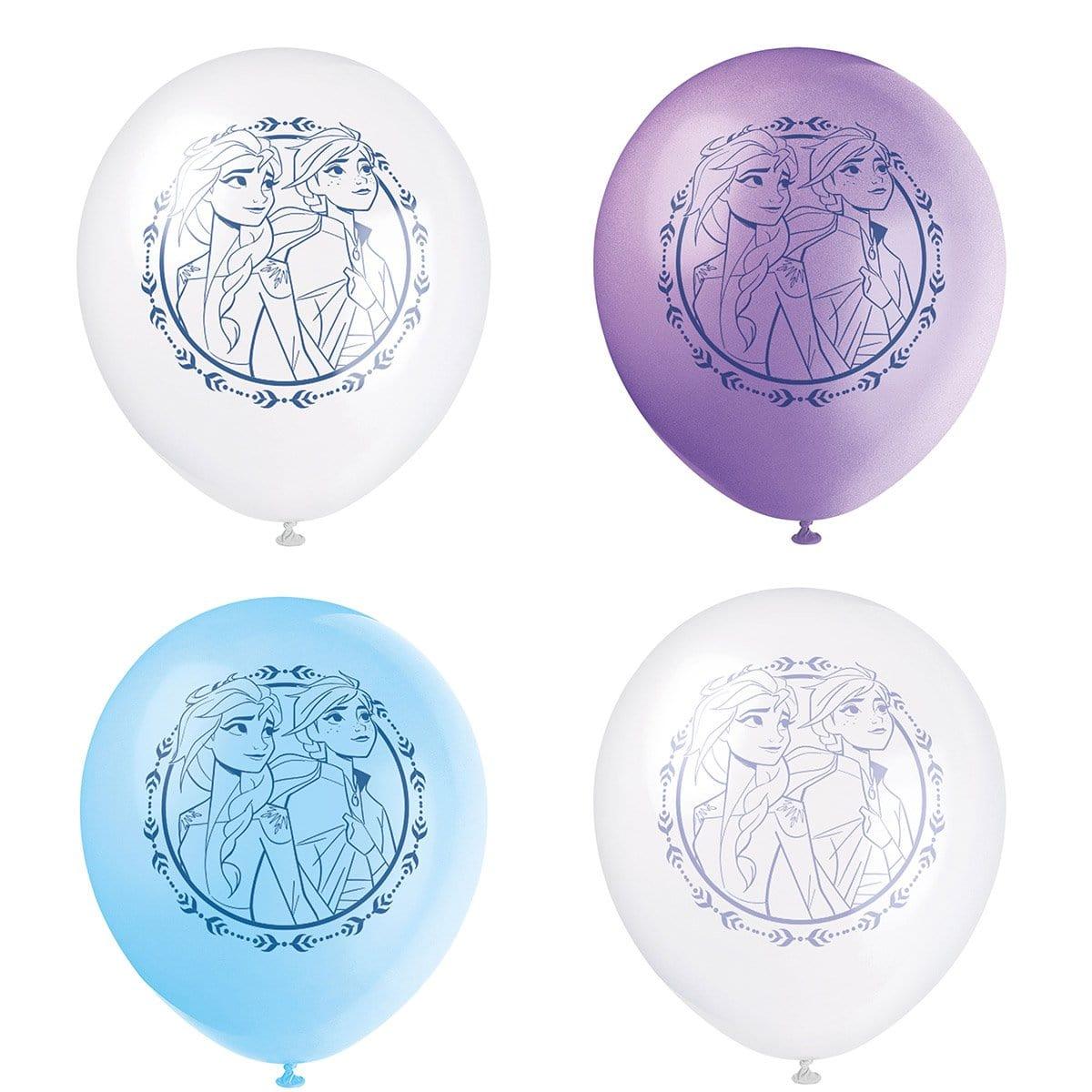Frozen 2 latex balloons 12 inches, 8 per package