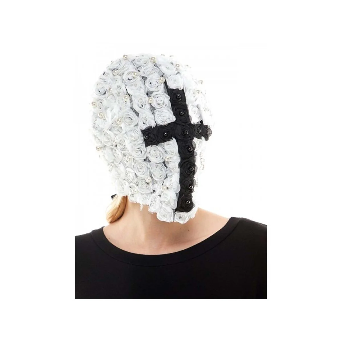 Full Face Mask With Black Cross for Adults, 1 Count - Image 2