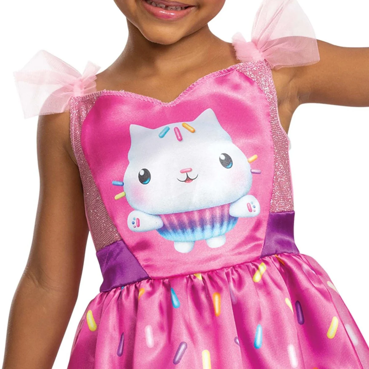 Gabby's Dollhouse Cakey Cat Classic Costume for Toddlers, Blue and Pink Dress - Image 2