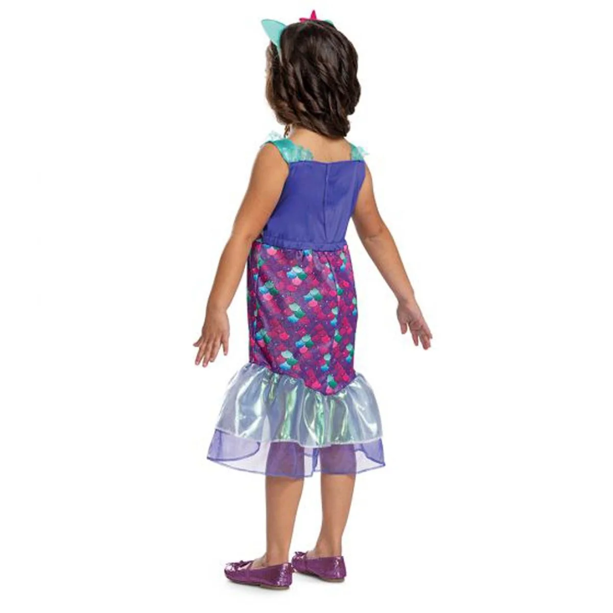 Gabby's Dollhouse Mercat Dress Costume for Toddlers, Mermaid Scales Dress - Image 2