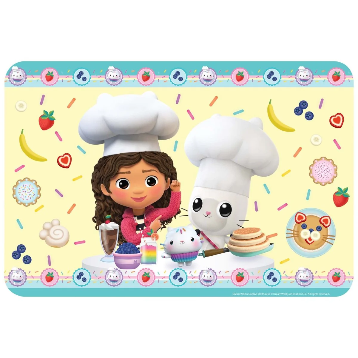 Gabby's Dollhouse Placemat, 12 x 17 Inches, 1 Count