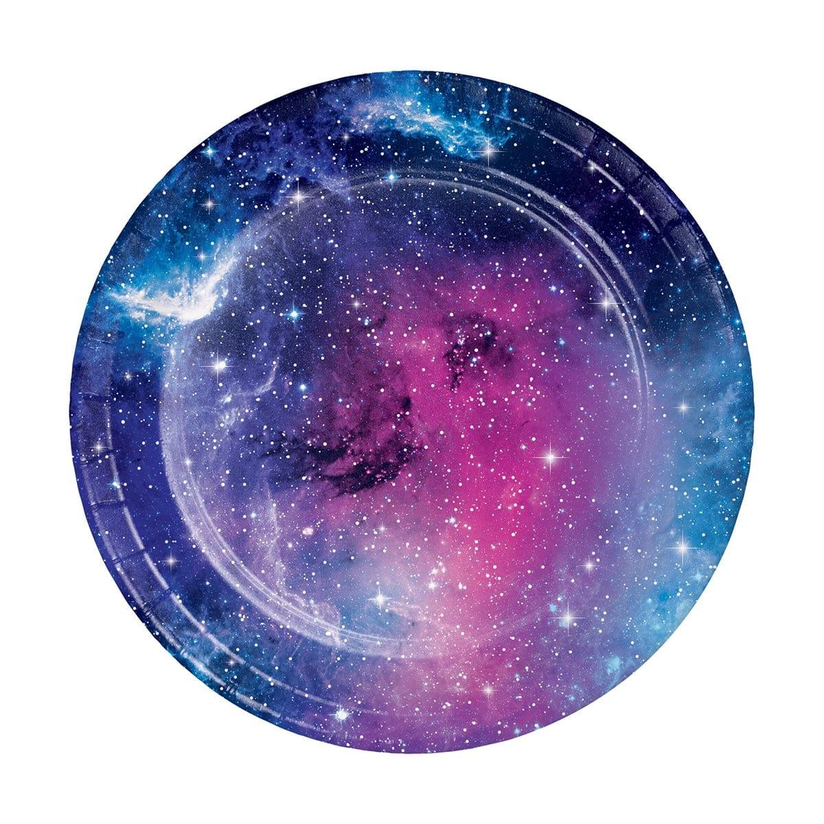 Galaxy Paper Dessert Plates, 7 in, 8 Count