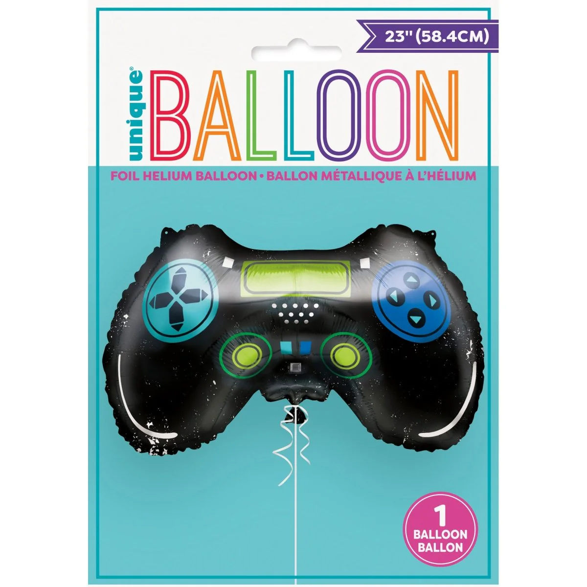 Gamer Birthday Supershape Foil Balloon, 23 Inches, 1 Count - Image 2