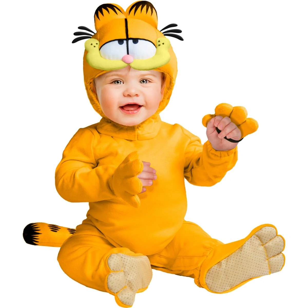 Garfield Costume for Babies, Orange Romper