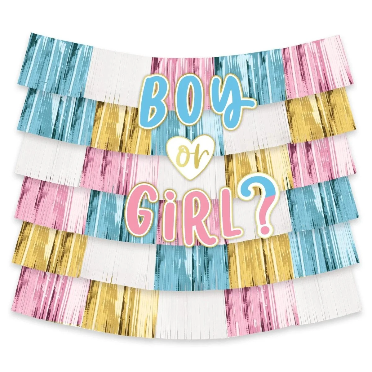 Gender Reaveal Party Deluxe Backdrop Kit