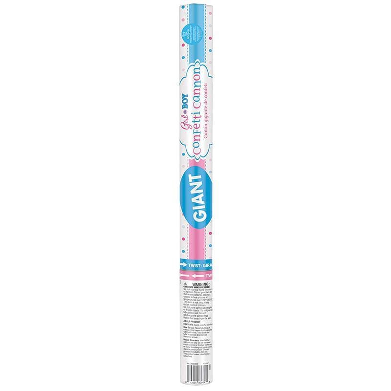 Gender reveal blue giant confettti cannon