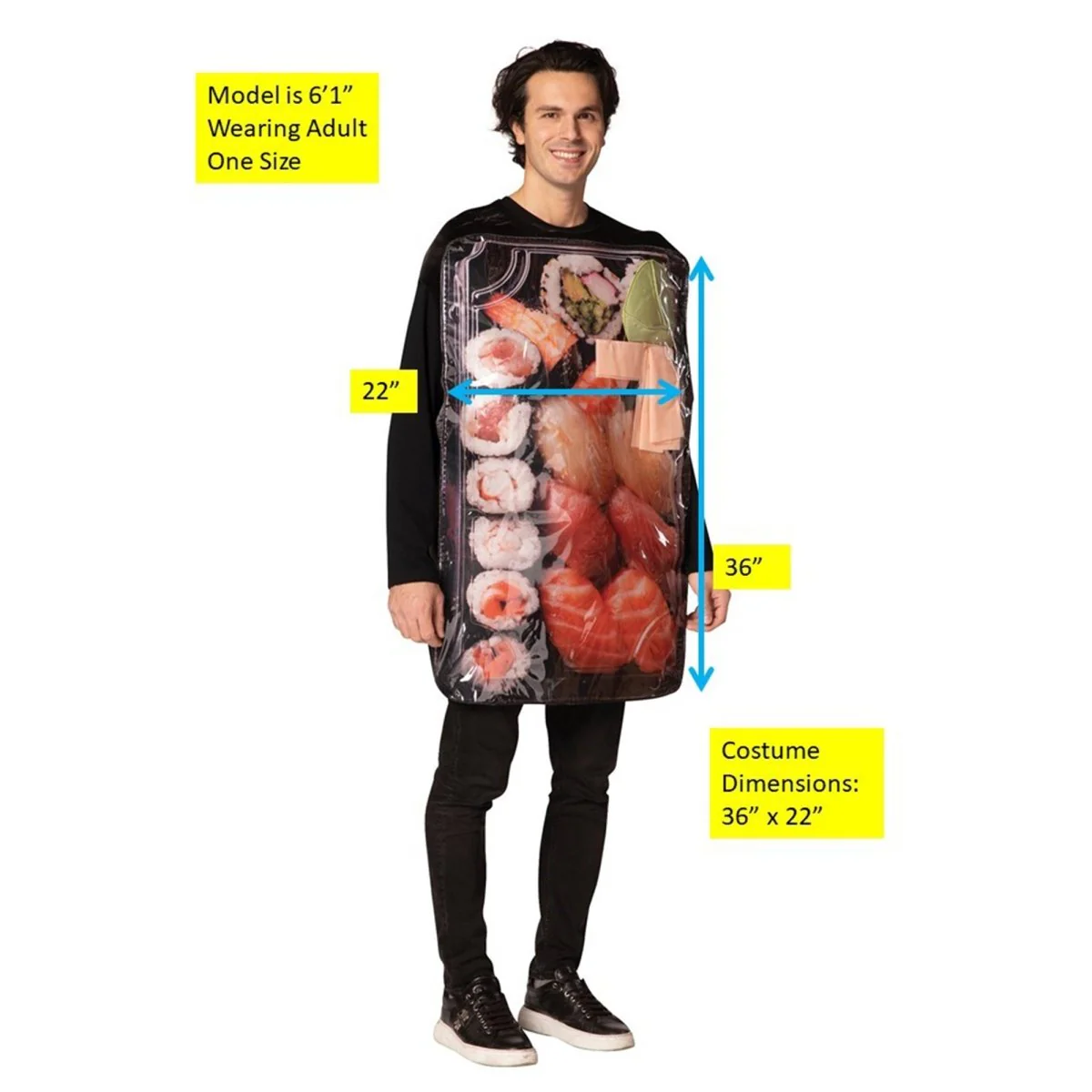 Get Real Sushi to Go Food Costume for Adults - Image 4