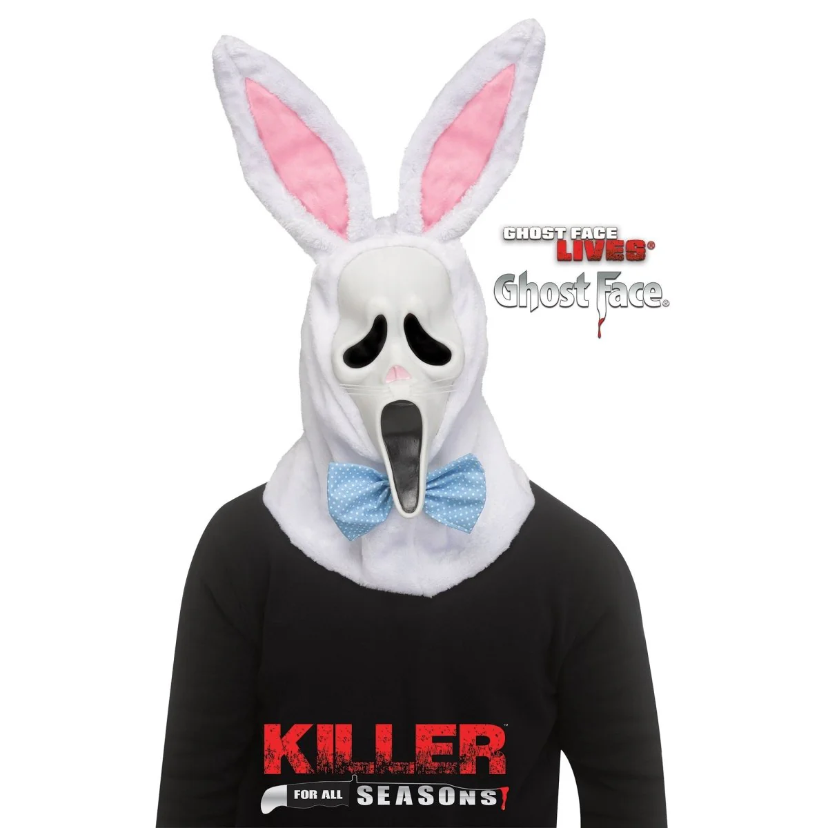 Ghost Face Bunny Ear Mask for Adults, Scream