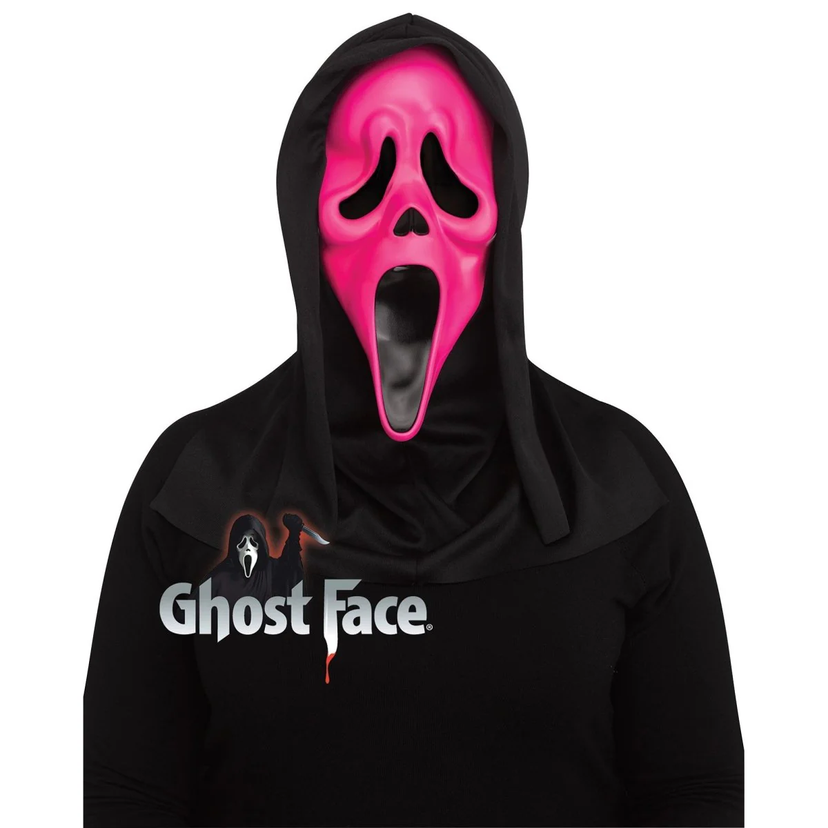 Ghost Face Fluorescent Mask for Adults, Scream, Assortment, 1 Count - Image 2
