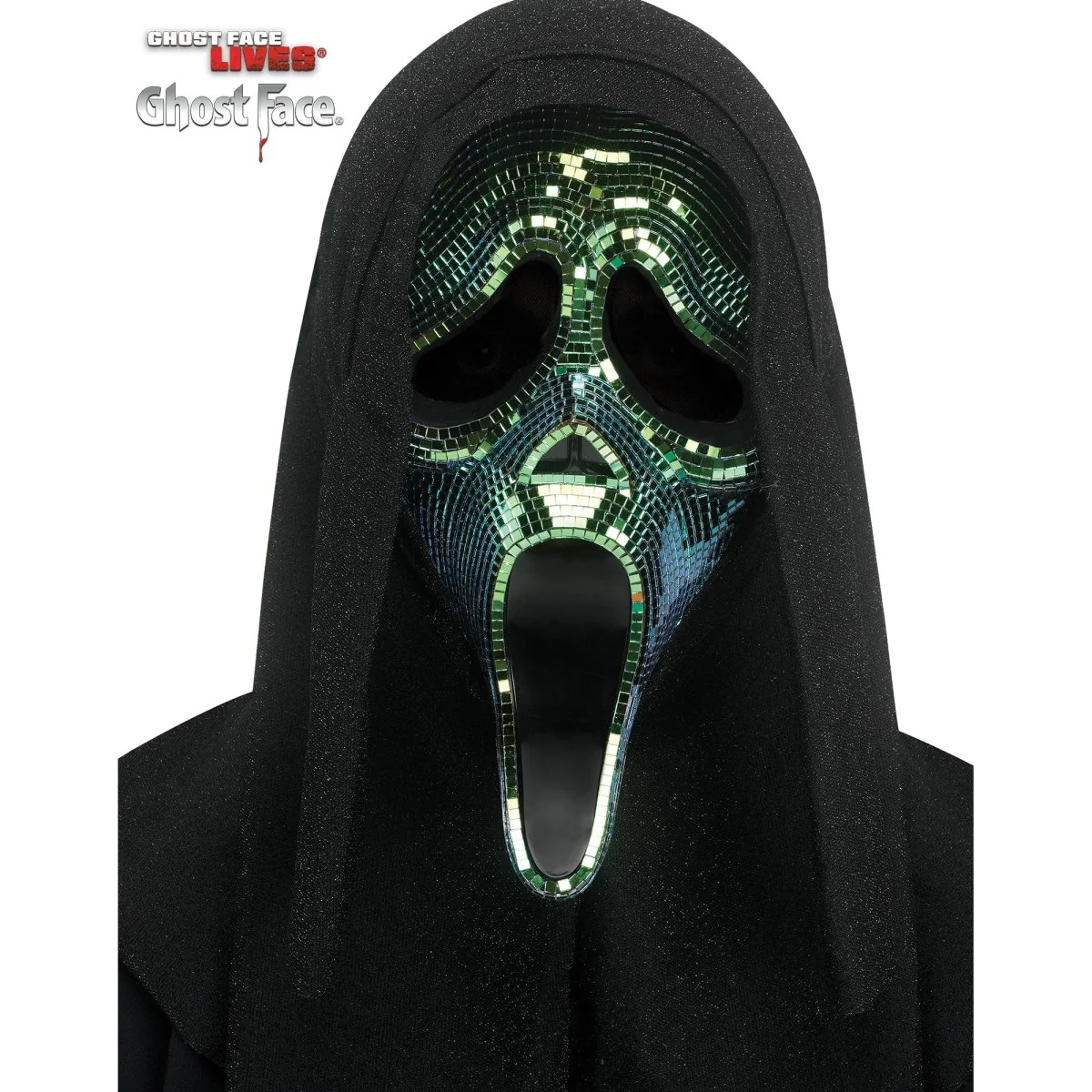 Ghost Face Oil Slick Disco Mask for Adults, Scream - Image 2