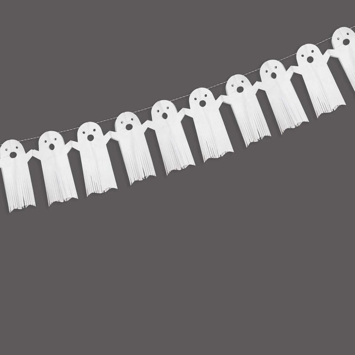 Ghost Tissue Paper Garland, 78 Inches, 1 Count - Image 4