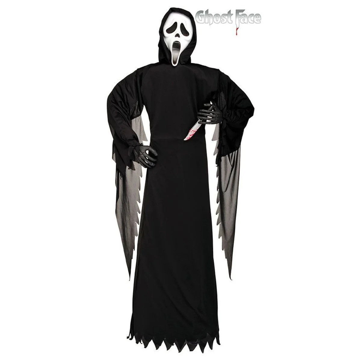 Ghostface Figure With Knife, 72 Inches, 1 Count