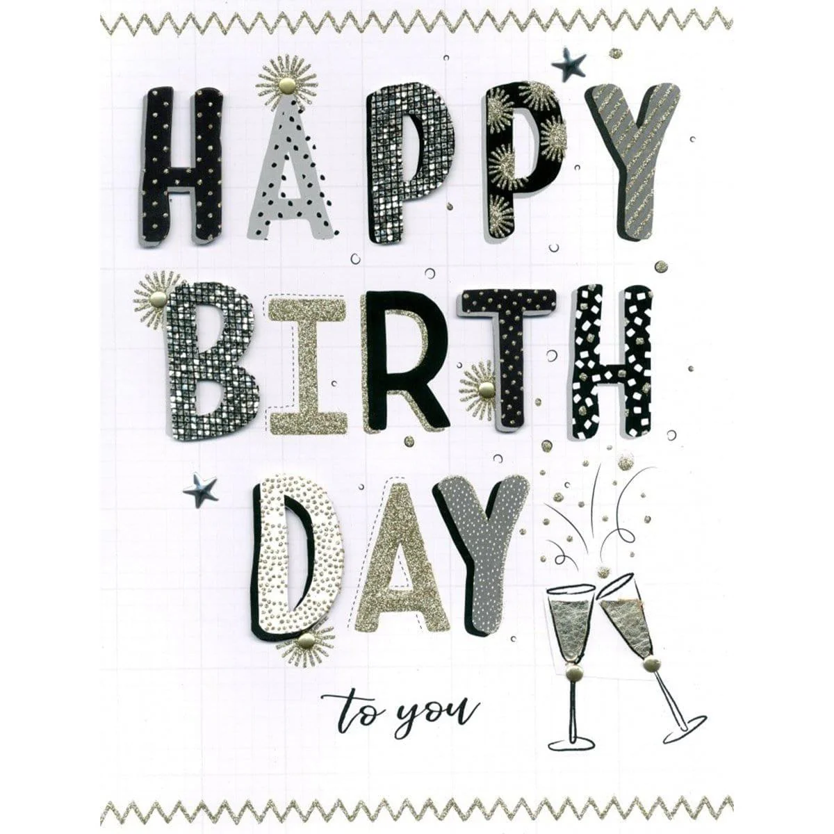 Gigantic Card - Happy Birthday Glass