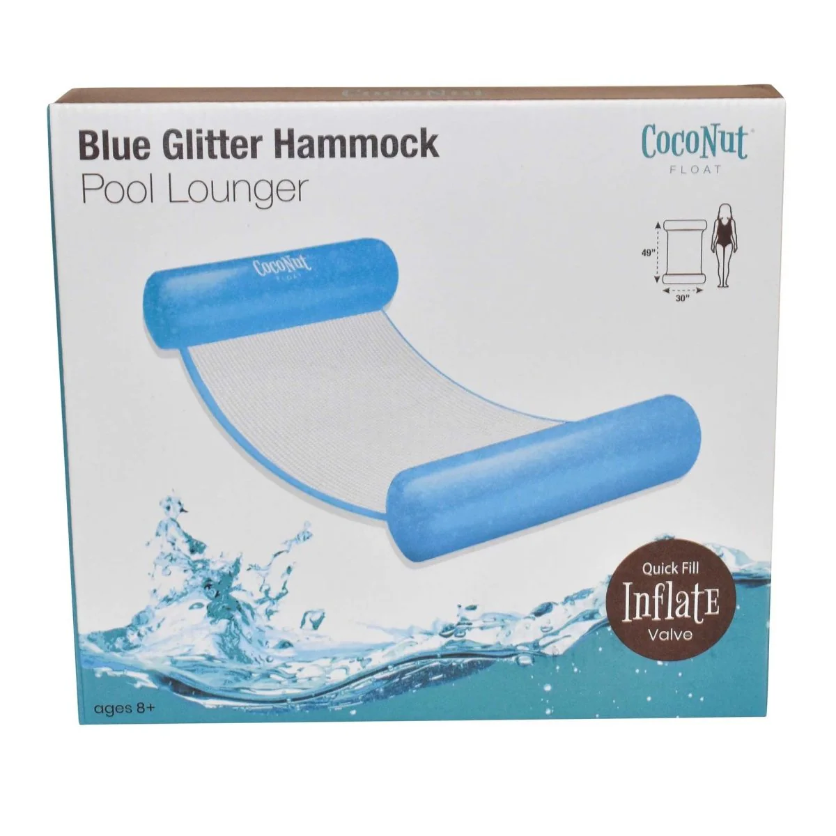 Glitter Hammock Pool Lounger, 30 x 49 Inches, Assortment, 1 Count - Image 6