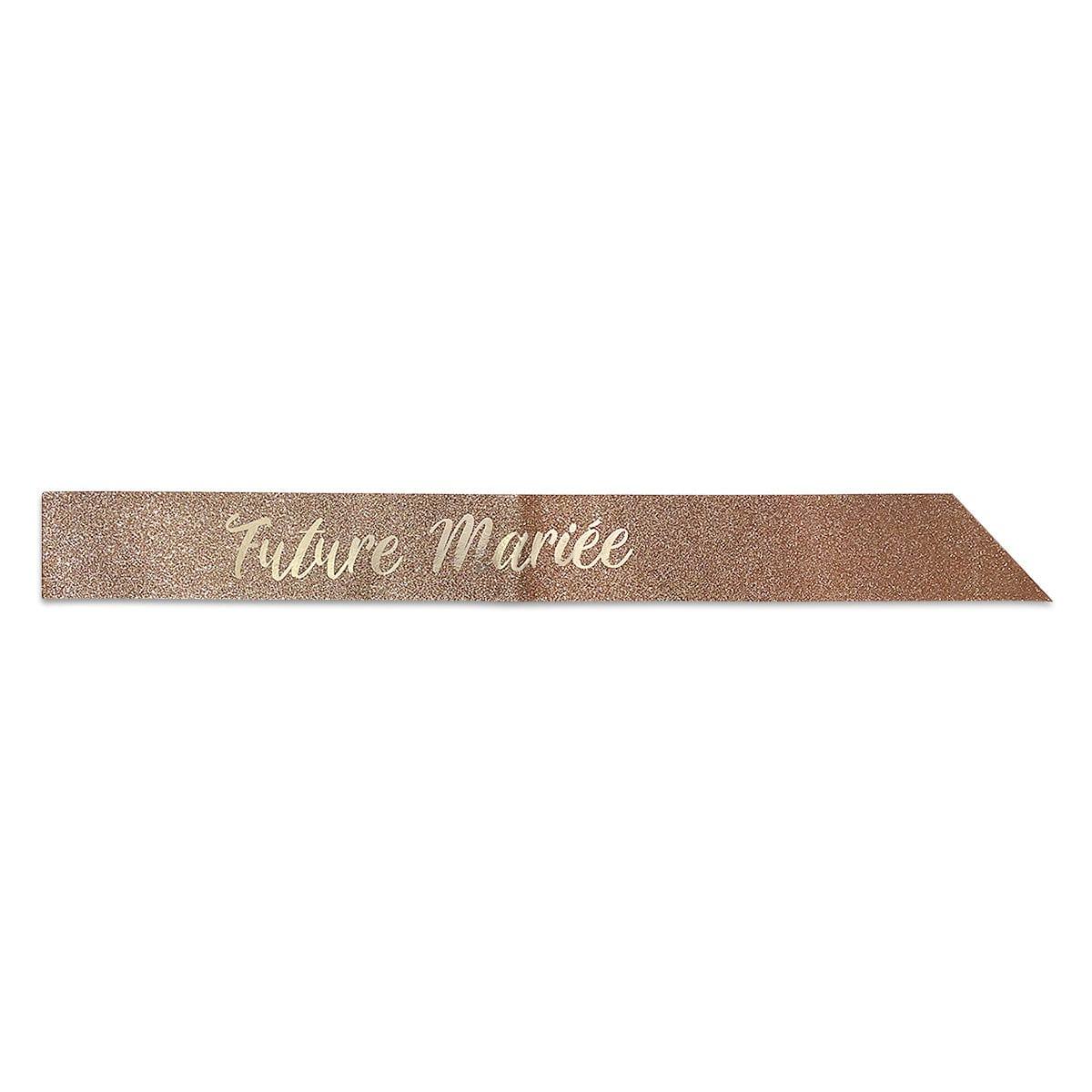 Glitter Sash, ''Future mariée'', Rose Gold