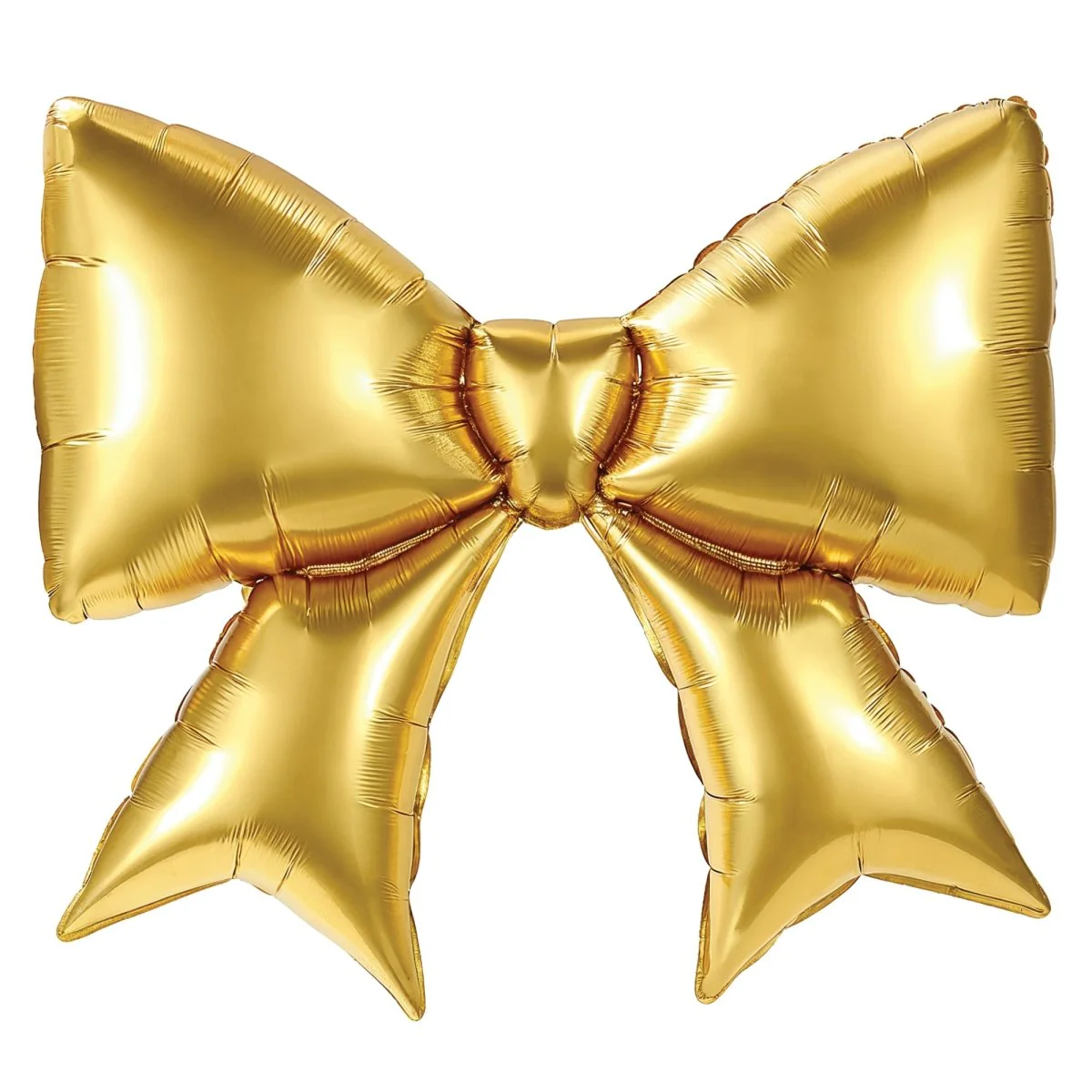 Gold Bow Supershape Foil Balloon, 38 Inches, 1 Count