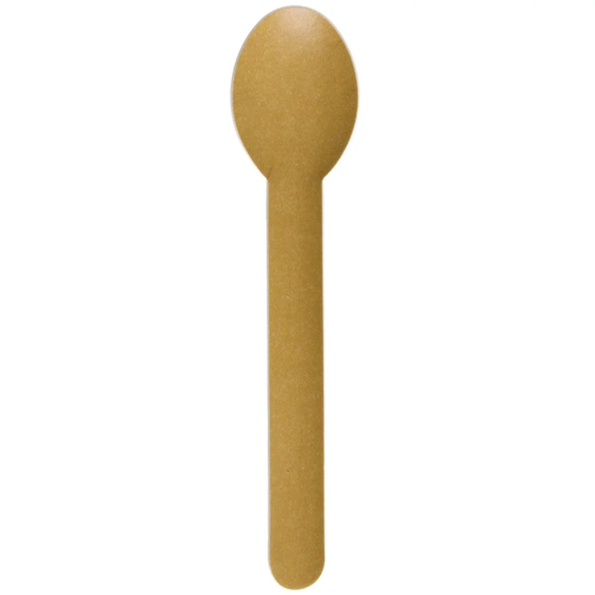 Gold ECO Paper Spoons, 10 Count