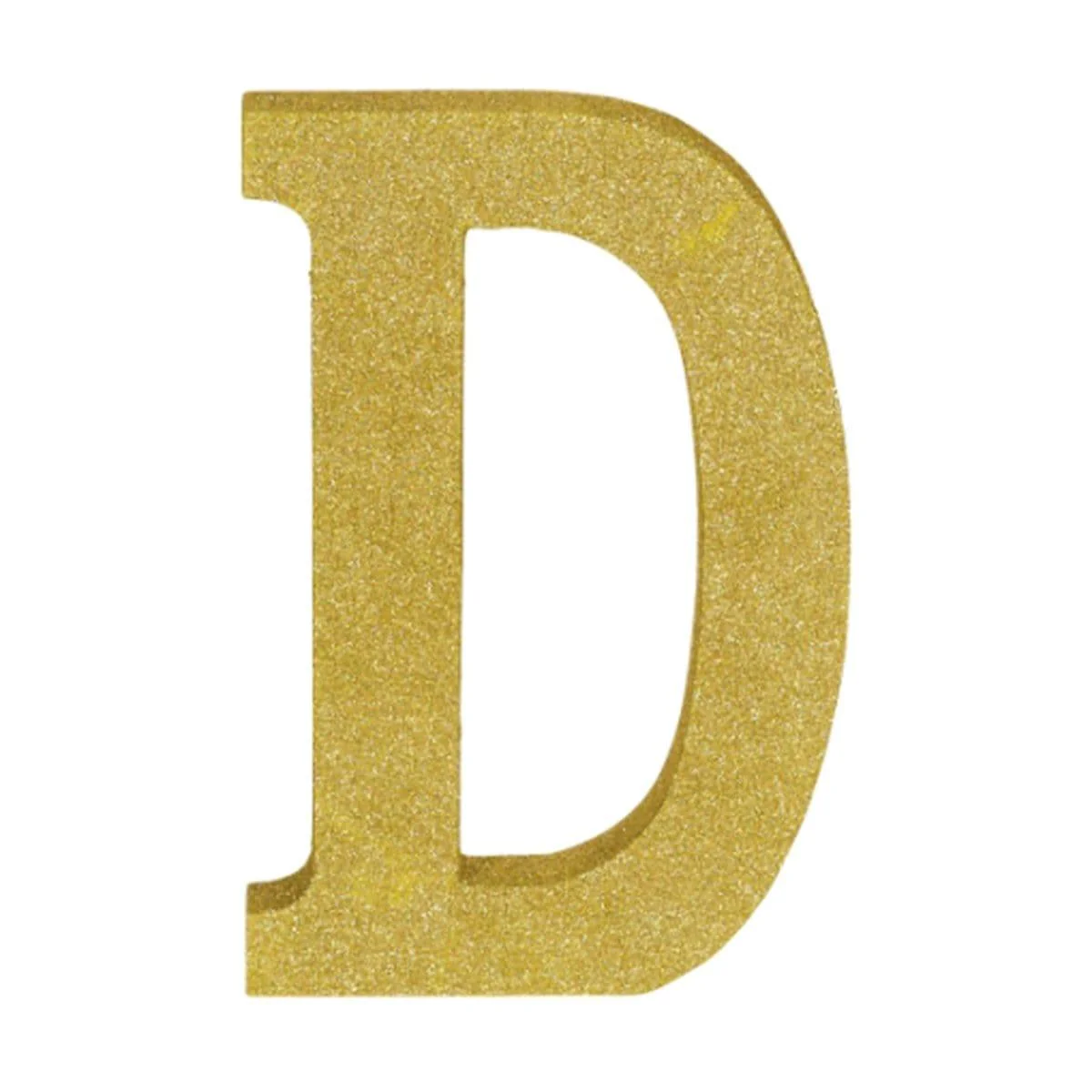 Gold Glitter Letter - D