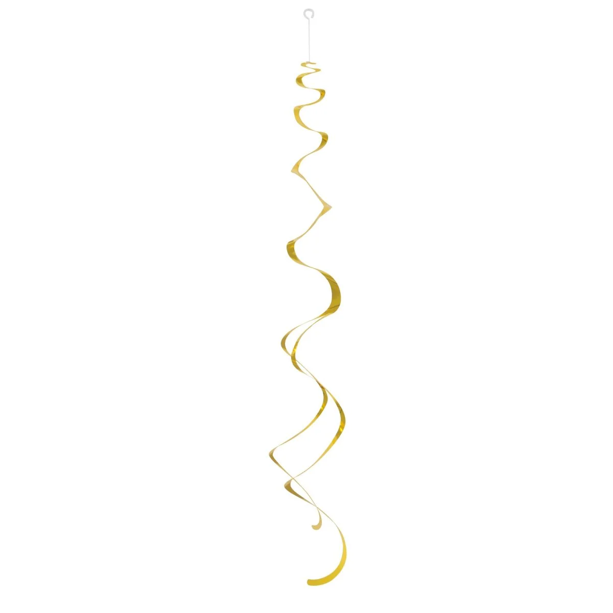 Gold Hanging Swirl Decorations, 26 Inches, 8 Count