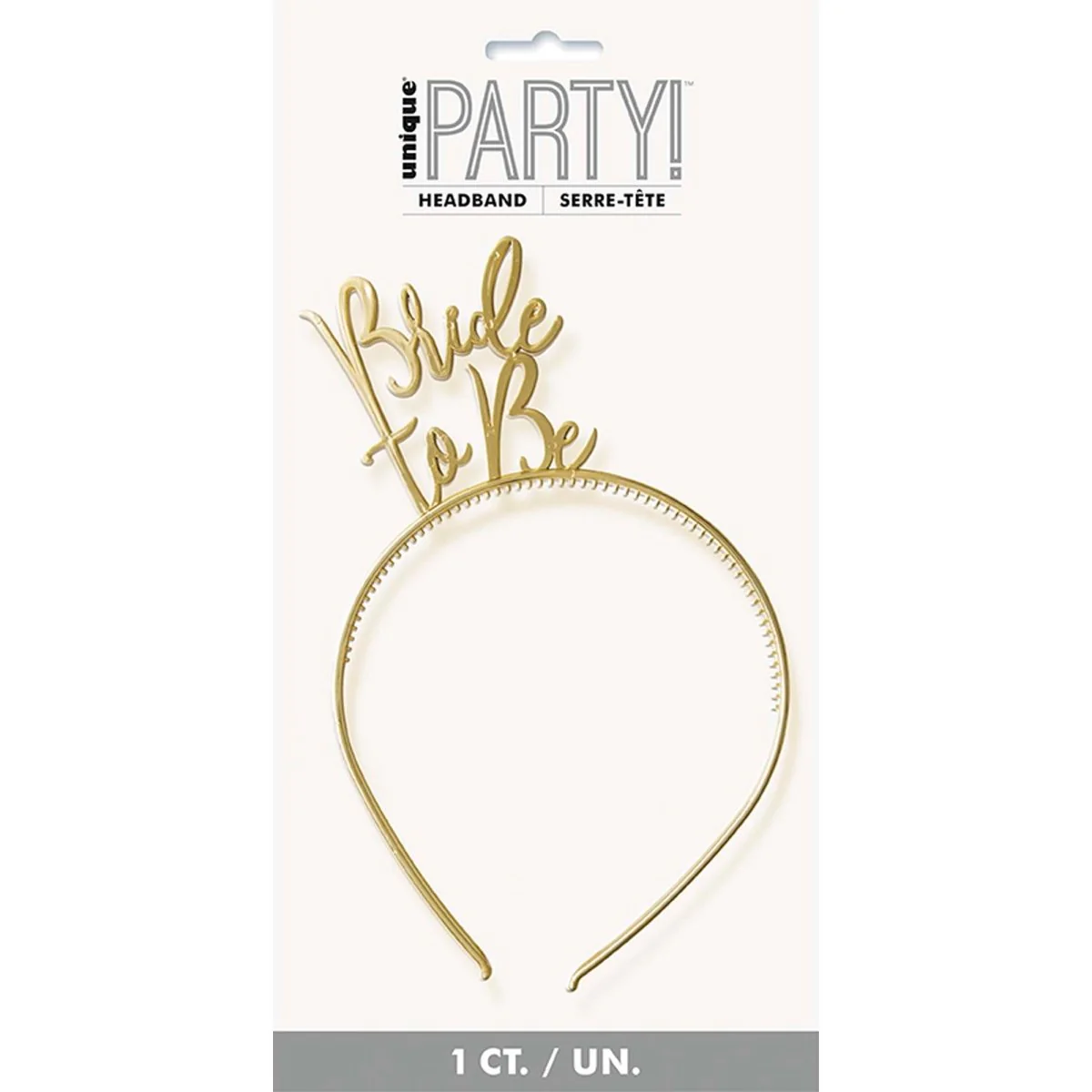 Gold Headband Bride to Be, 1 Count
