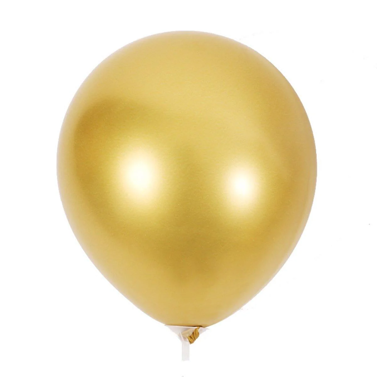Gold Latex Balloon 12 Inches, Chrome Collection, 15 Count - Image 2