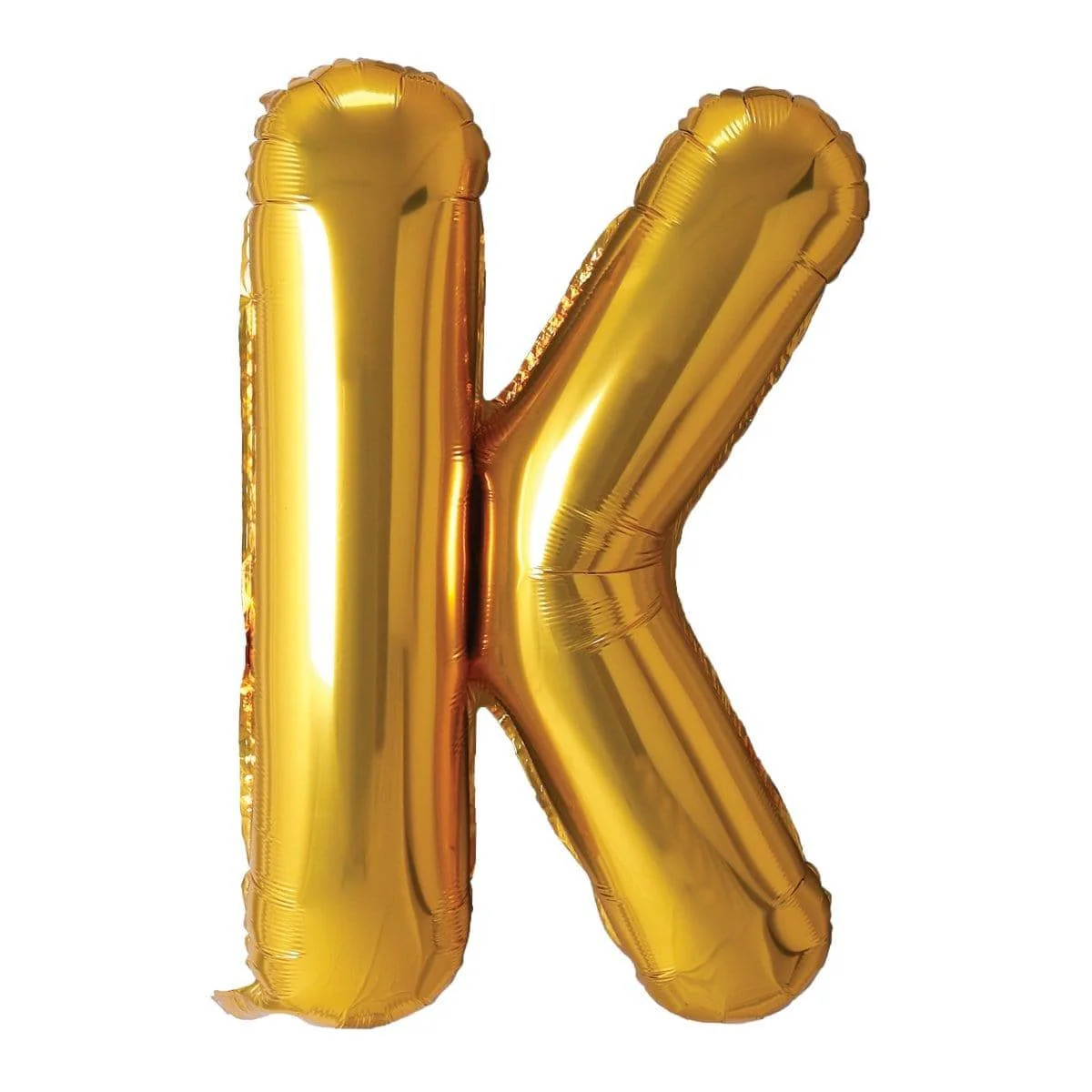 Gold Letter K Foil Balloon, 34 Inches