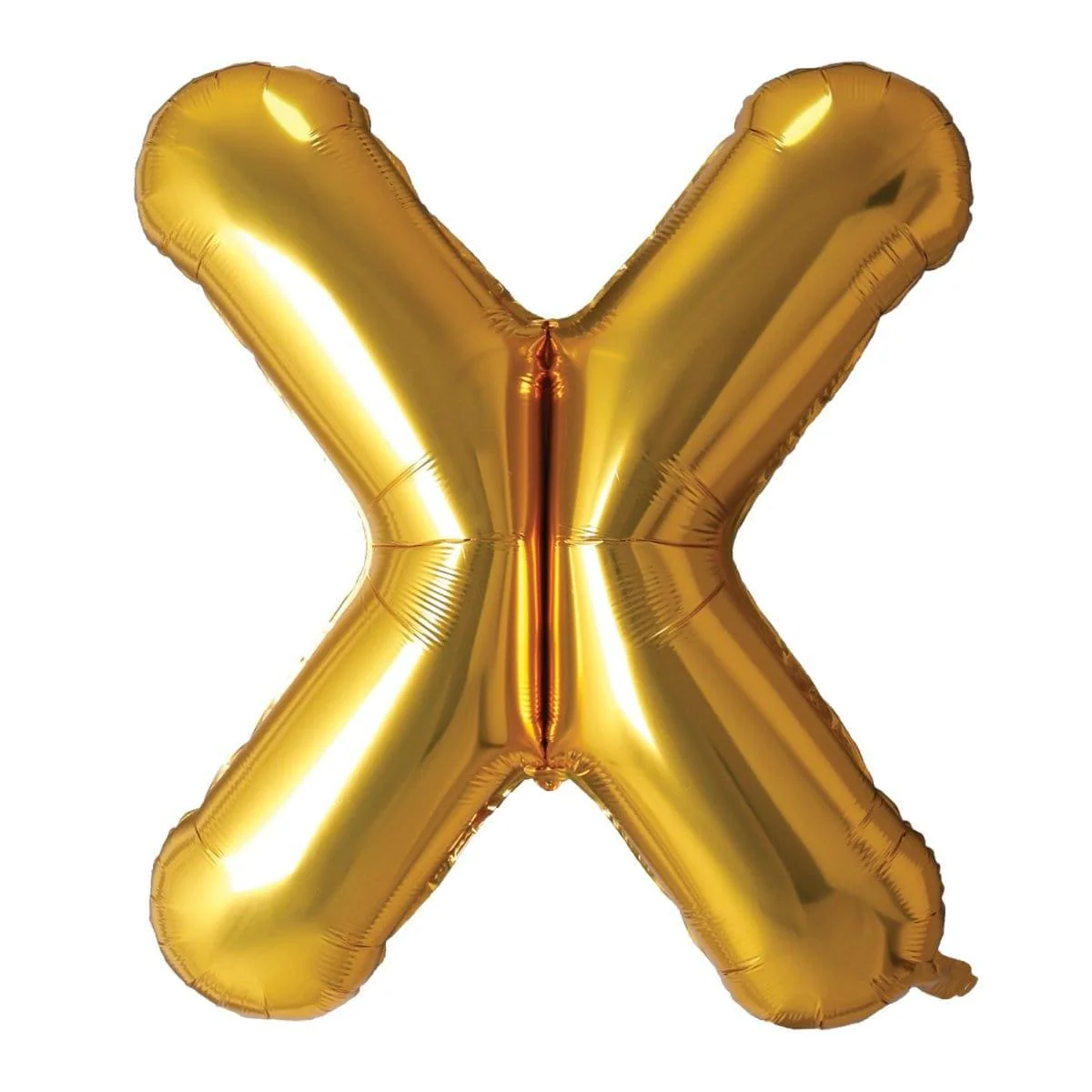 Gold Letter X Foil Balloon, 34 Inches