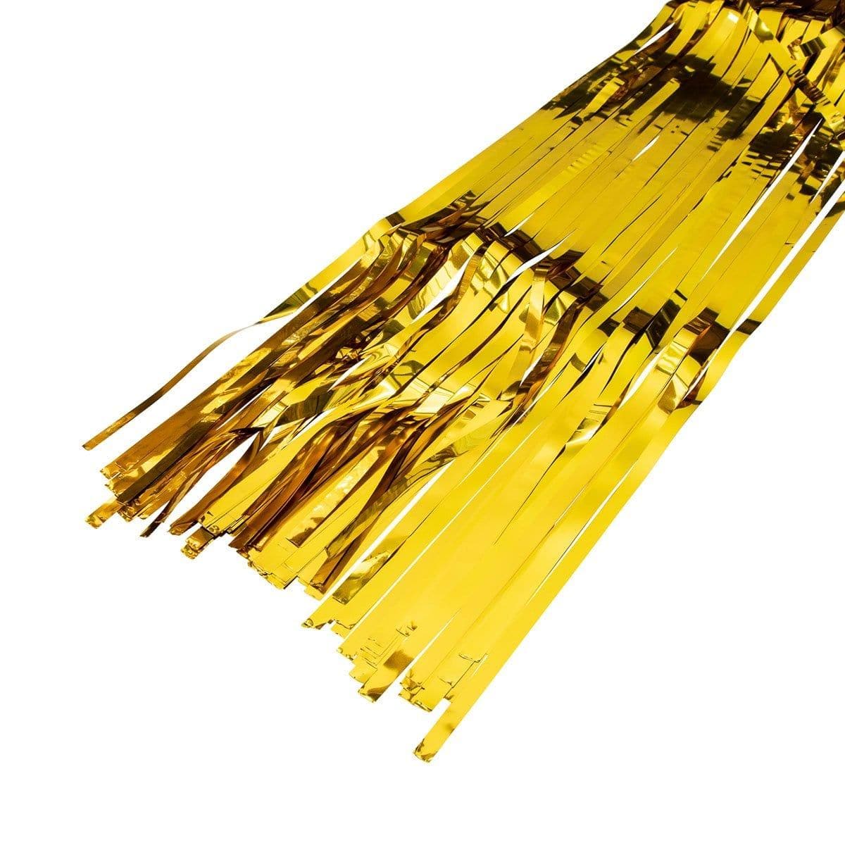 Gold, Matte Collection, Foil Fringe Curtain - Image 3