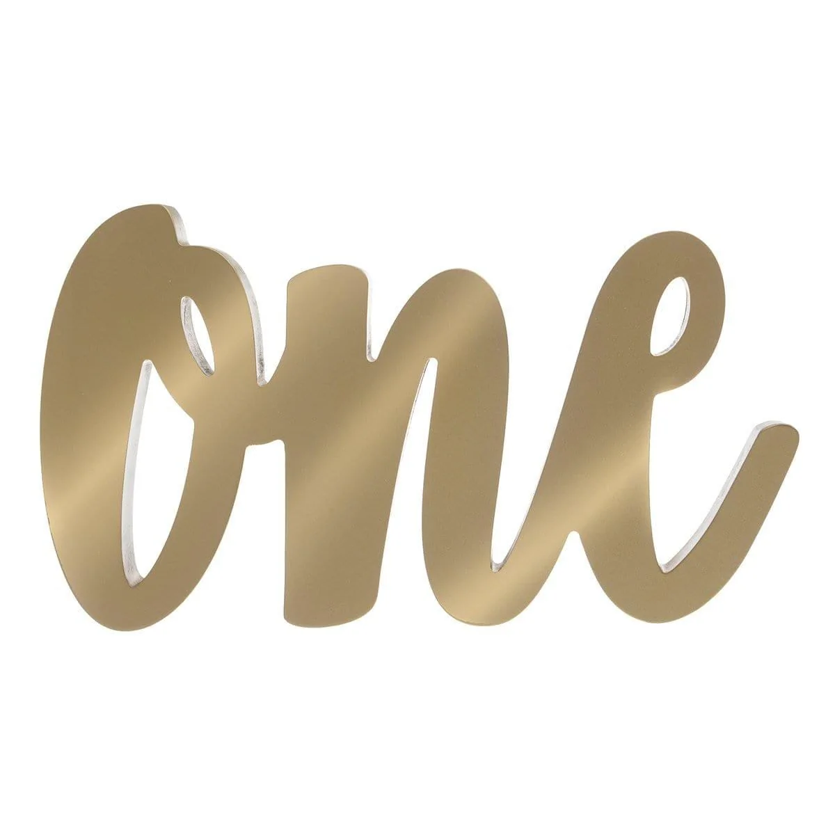 Gold One Standing Sign