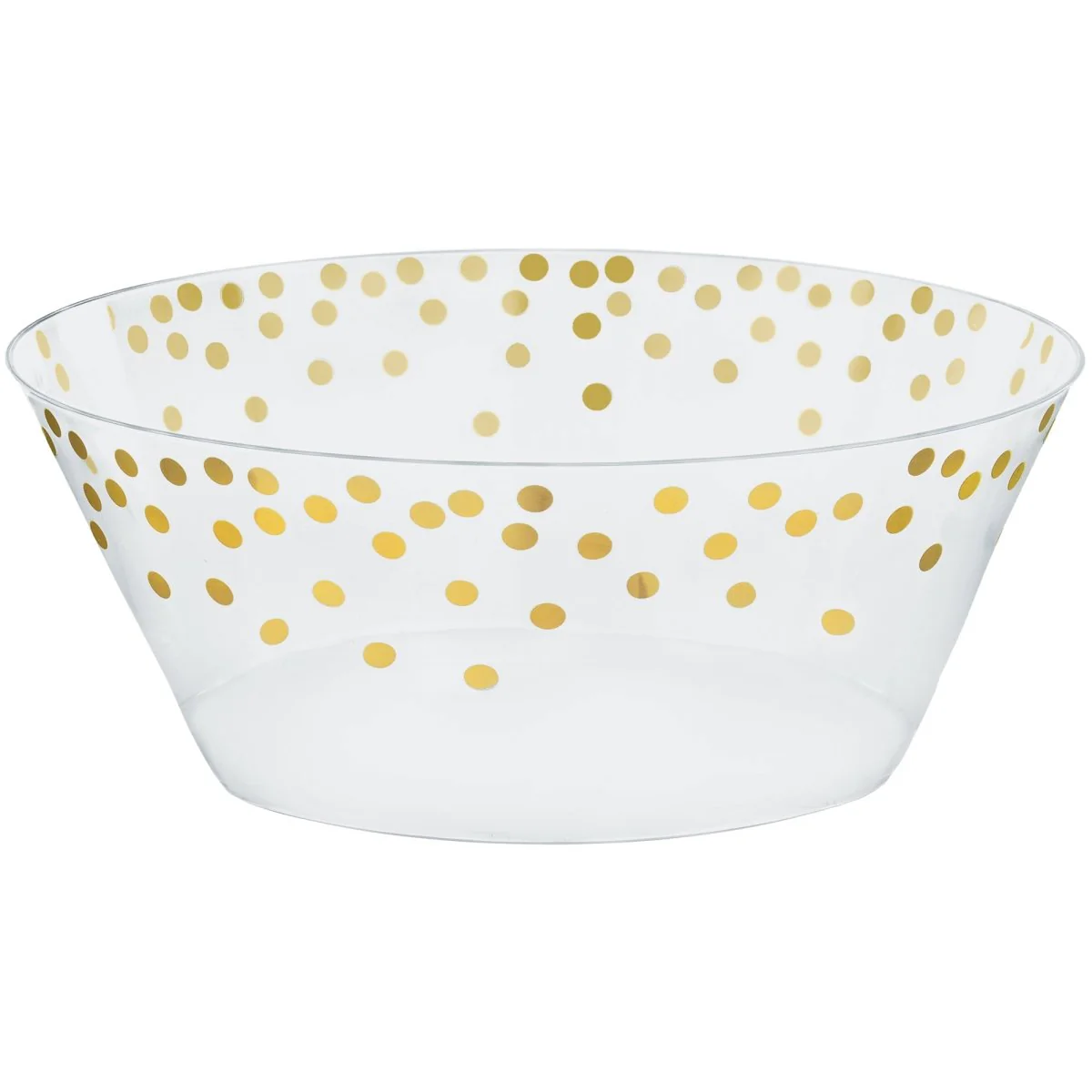 Gold PET Plastic Small Serving Bowl, 6.1 Inches, 1 Count