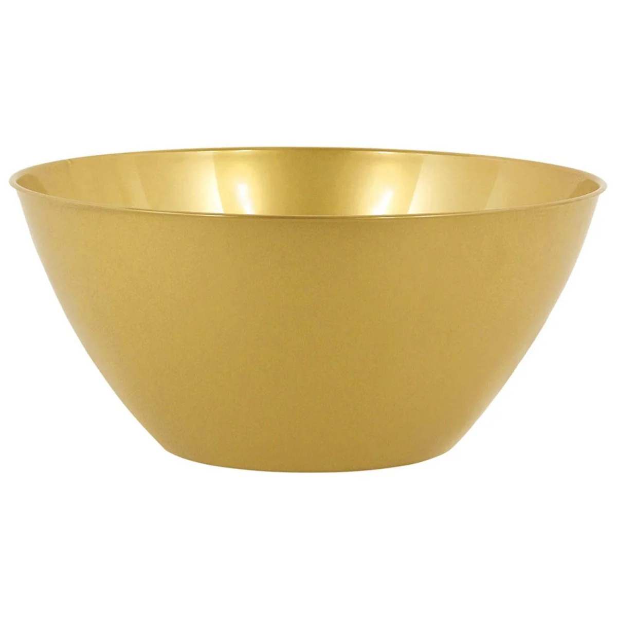 Gold Recyclable Plastic Bowls, 1 Count
