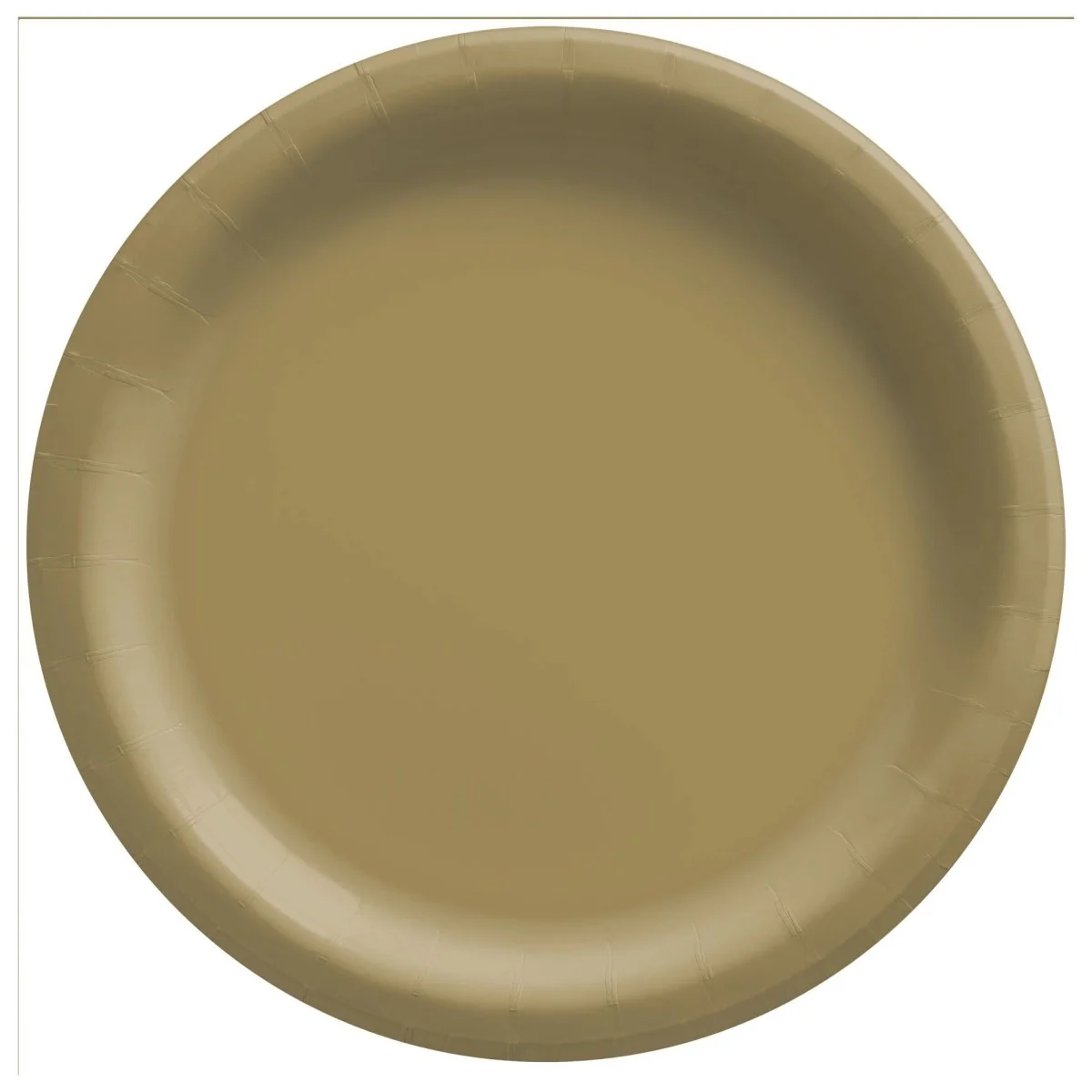 Gold Round Paper Plates, 7 Inches, 20 Count
